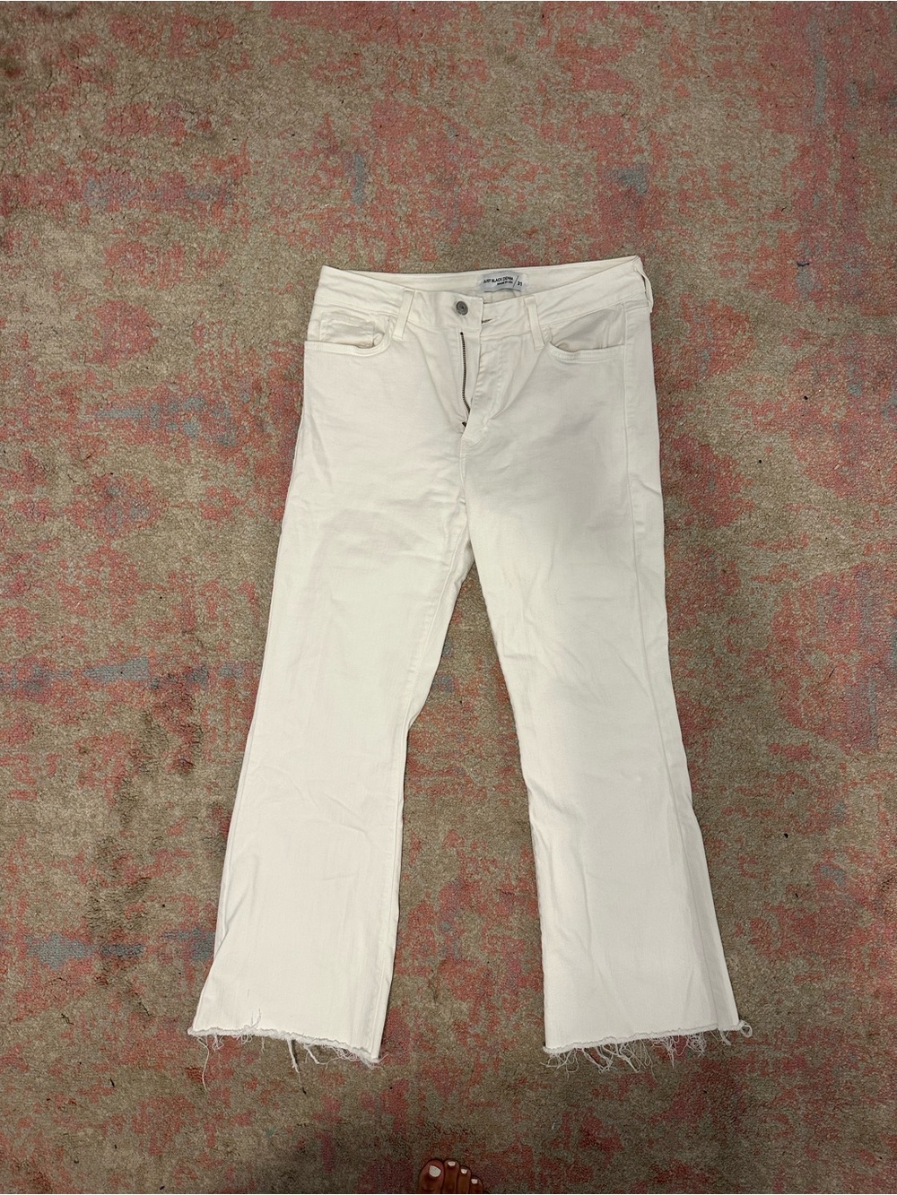 Petite Women's White Bootcut Jeans